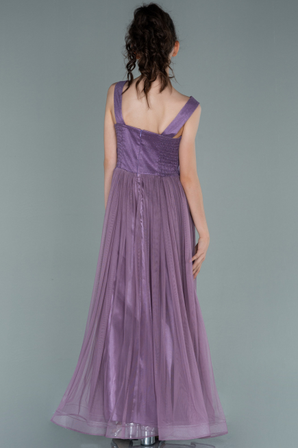 Robe de Soirée Enfants Longue Lavande ABU2447