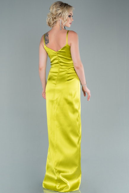 Robe De Fiançaille Longue Pistache vert ABU564