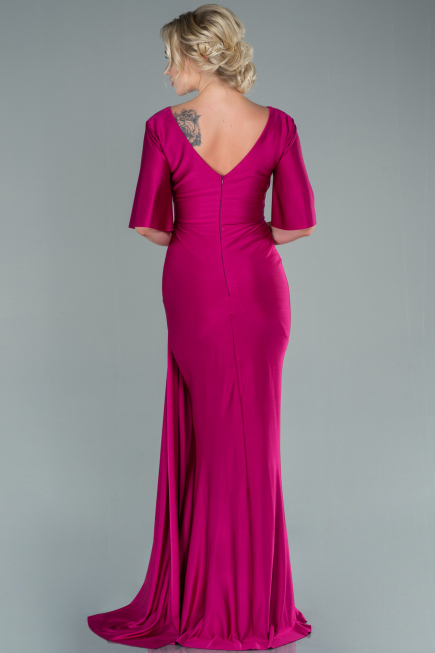 Robe de Soirée Longue Fushia ABU2443