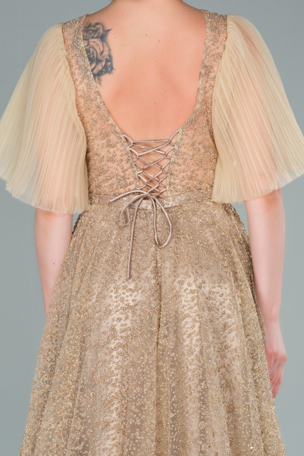 Robe de Soirée Longue Or ABU2472