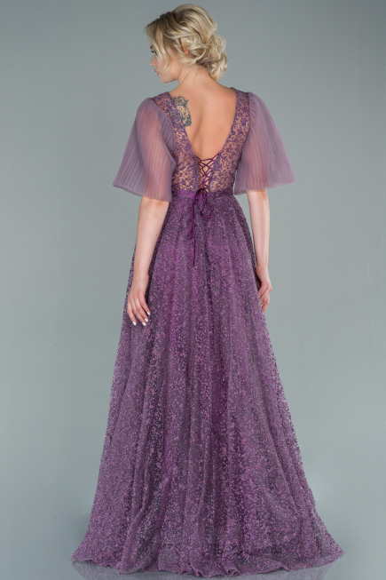 Robe de Soirée Longue Lavande ABU2472