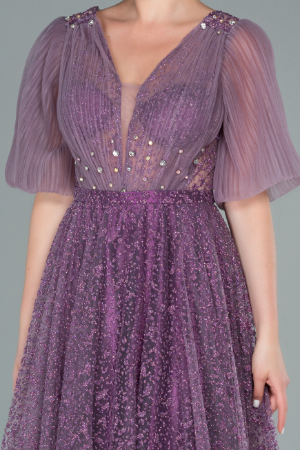 Robe de Soirée Longue Lavande ABU2472