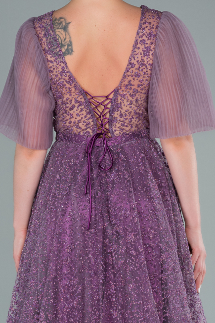 Robe de Soirée Longue Lavande ABU2472