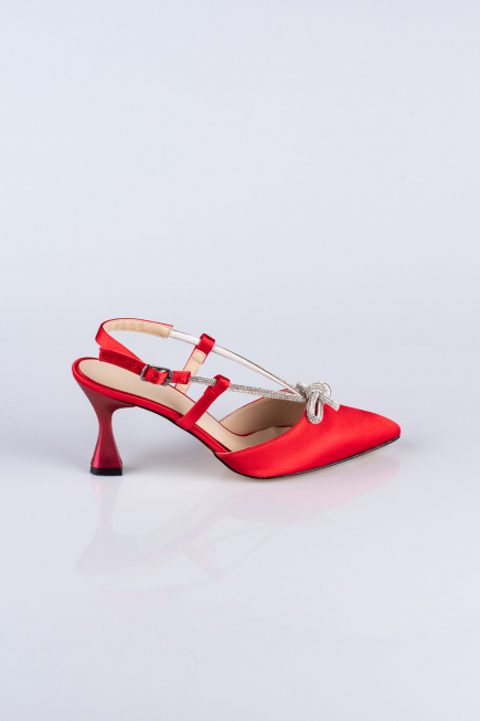 Chaussure Satin Rouge AB1084