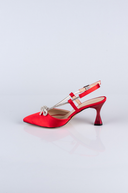 Chaussure Satin Rouge AB1084