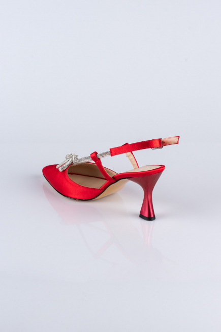 Chaussure Satin Rouge AB1084