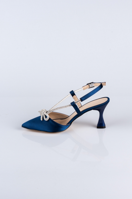 Chaussure Satin Bleu Marine AB1084