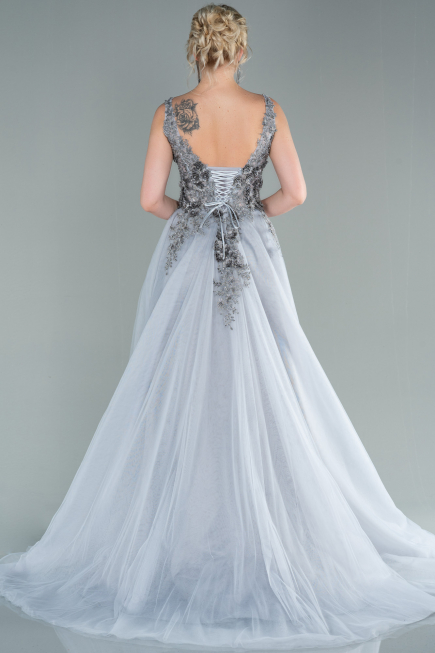 Haute Couture Longue Gris ABU2091