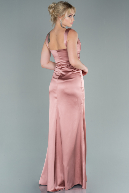 Robe de Soirée Longue Satin Pelure D'oignon ABU2479