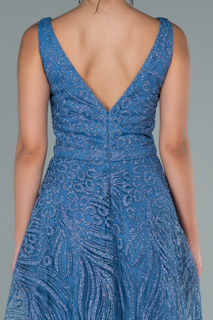 Robe de Soirée Longue Indigo ABU2418