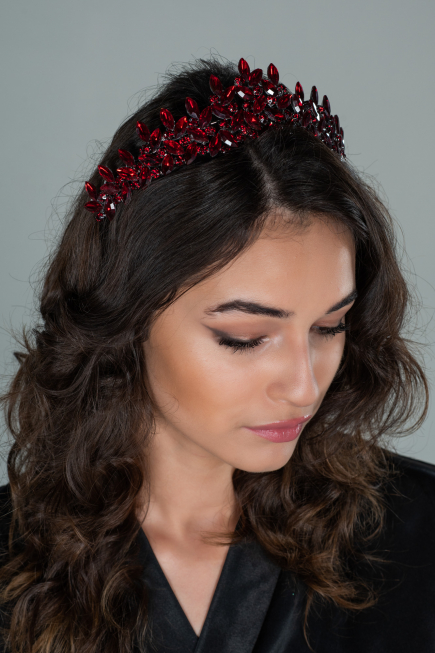 Accessoire de Cheveux Rouge Bordeaux DY508