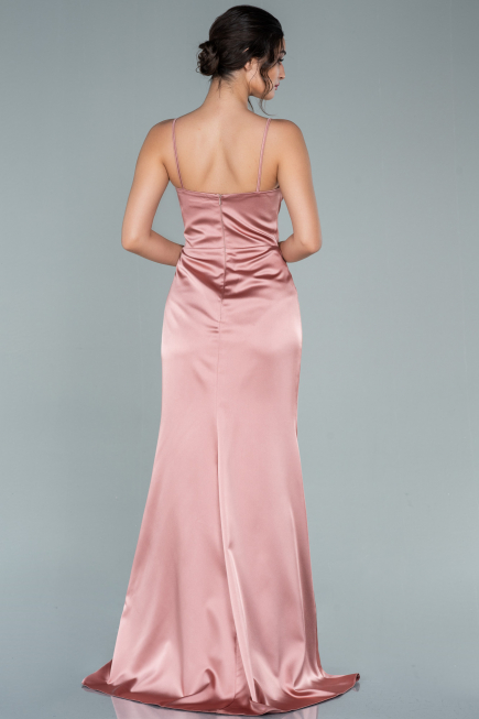 Robe de Soirée Longue Satin Pelure D'oignon ABU1938