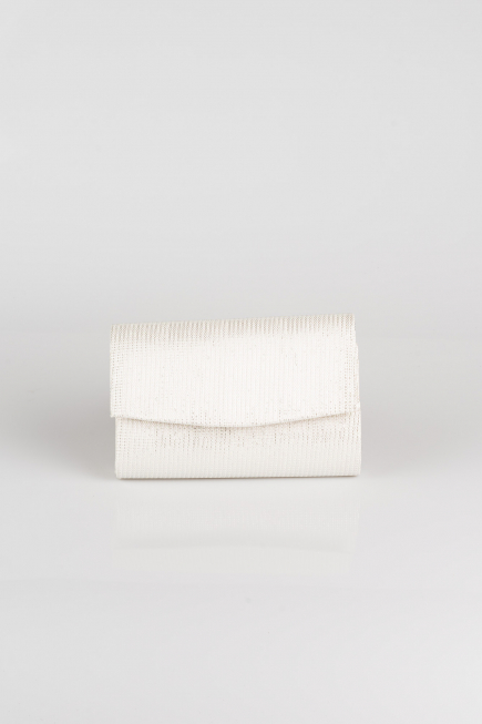 Sac de Soirée Luxe Argenté Blanc SH807