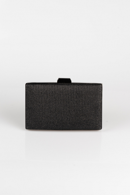 Sac de Soirée Luxe Argenté Noir SH801