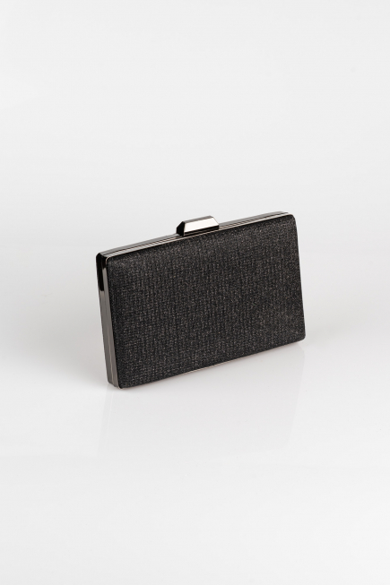Sac de Soirée Luxe Argenté Noir SH801