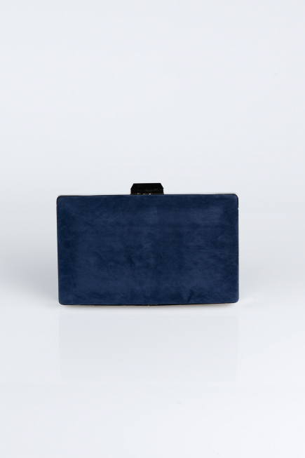 Sac de Soirée Luxe Couleur daim Bleu Marine SH801