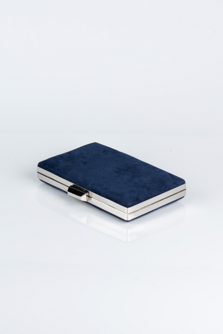 Sac de Soirée Luxe Couleur daim Bleu Marine SH801