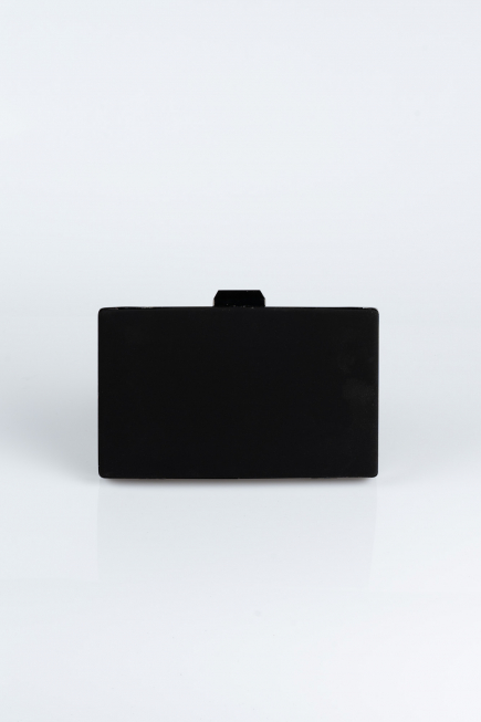 Sac de Soirée Luxe Couleur daim Noir SH801