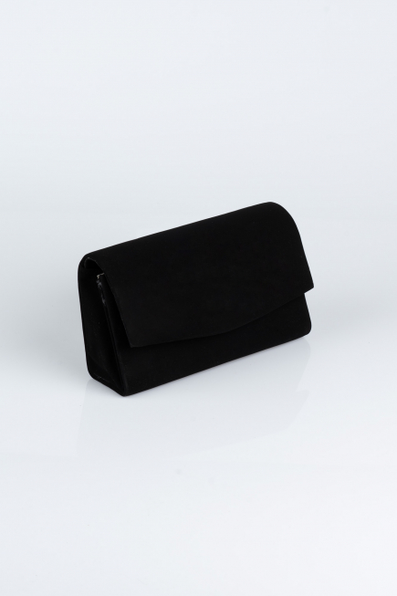 Sac de Soirée Luxe Couleur daim Noir SH806