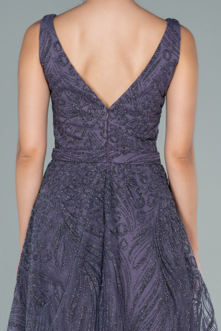 Robe de Soirée Longue Améthyste ABU2418