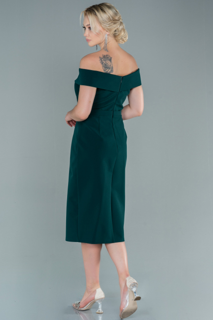 Robe de Cérémonie Midi Émeraude ABK1393