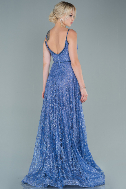 Robe de Soirée Longue Indigo ABU2551