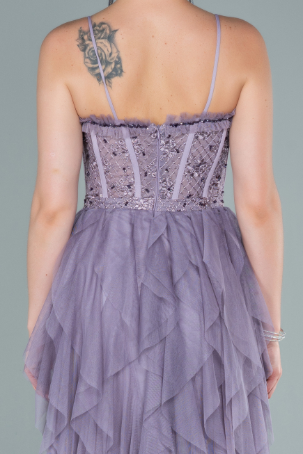 Robe de Soirée Longue Lavande ABU2552