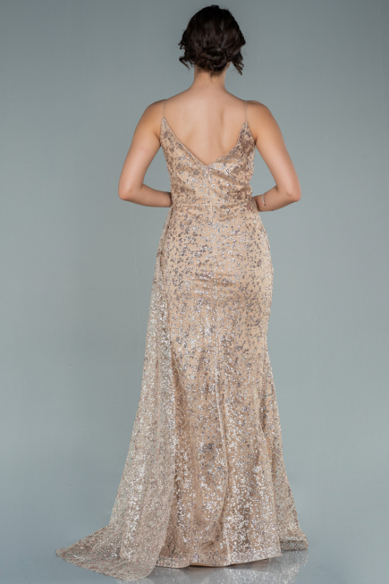 Robe de Soirée Longue Or ABU2587