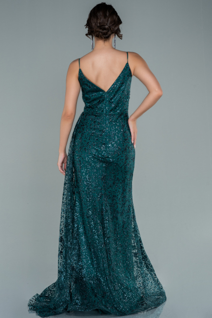 Robe de Soirée Longue Émeraude ABU2587