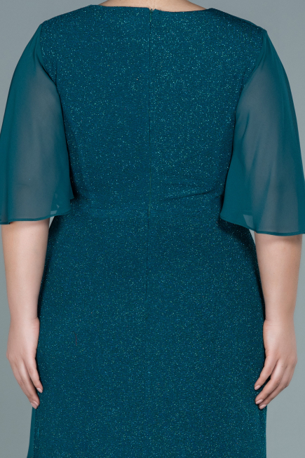 Robe de Soirée Grande Taille Longue Émeraude ABU2651