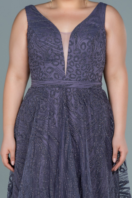 Robe De Soirée Grande Taille Longue Améthyste ABU2501
