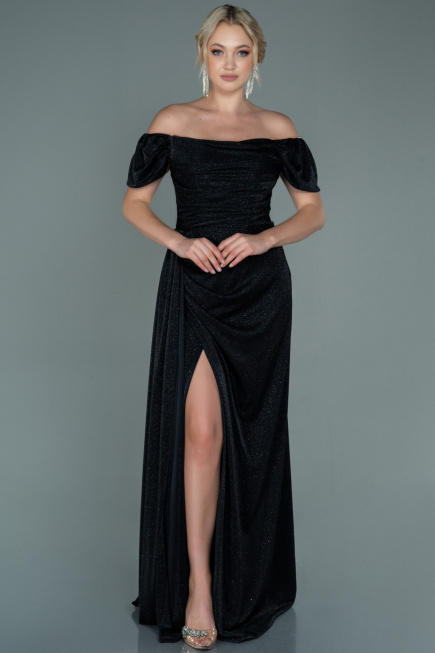 Robe de Soirée Longue Noir ABU2657