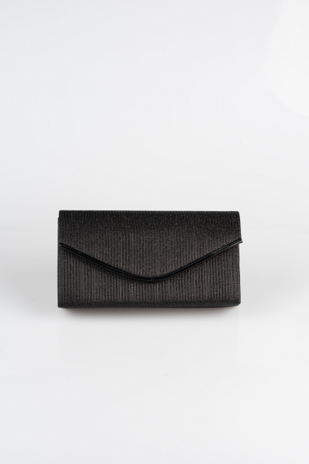 Sac de Enveloppe Argenté Noir SH810