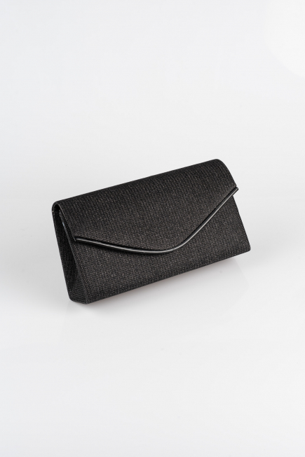 Sac de Enveloppe Argenté Noir SH810
