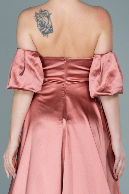 Robe de Soirée Longue Satin Pelure D'oignon ABU2614