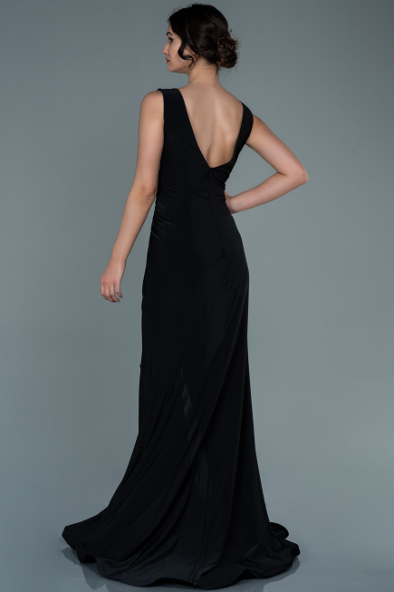 Robe de Soirée Longue Noir ABU2702