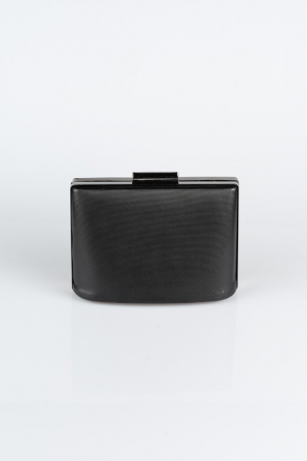 Sac de Boîte Cuir dentelé Noir V288
