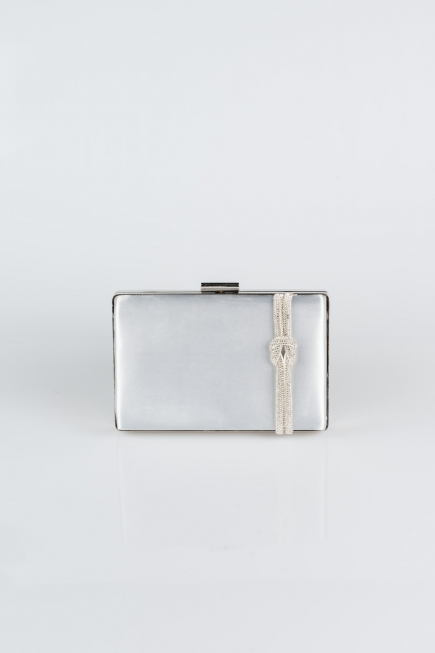 Sac de Boîte Satin Argent VT9275