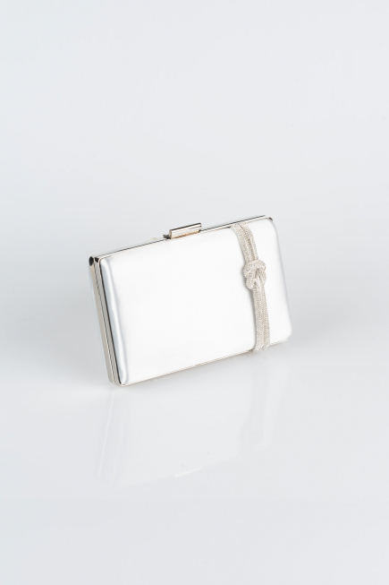 Sac de Boîte Satin Argent VT9275