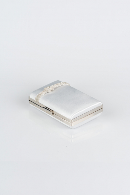 Sac de Boîte Satin Argent VT9275