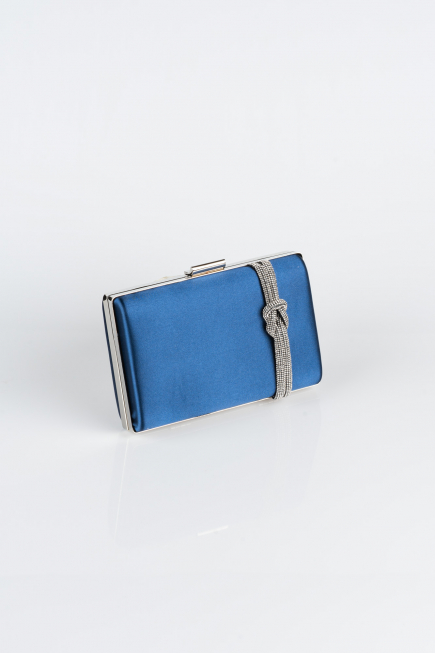 Sac de Boîte Satin Bleu Marine VT9275