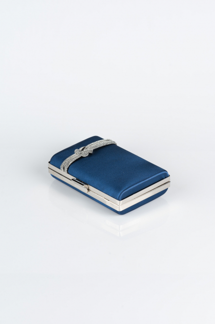 Sac de Boîte Satin Bleu Marine VT9275