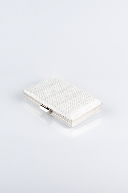 Sac De Soirée Luxe Argenté Blanc SH801