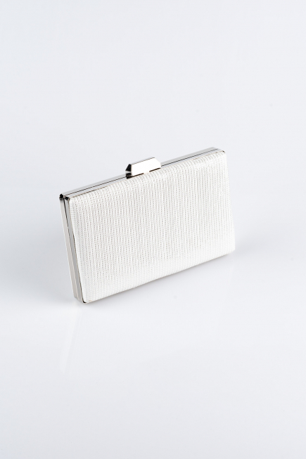 Sac De Soirée Luxe Argenté Blanc SH801