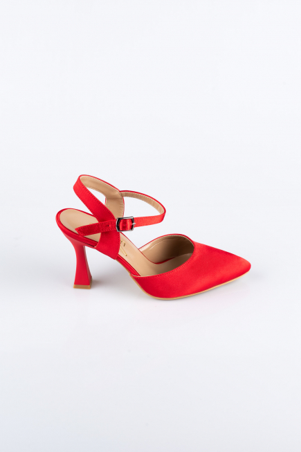 Chaussure de soirée Satin Rouge AB1086