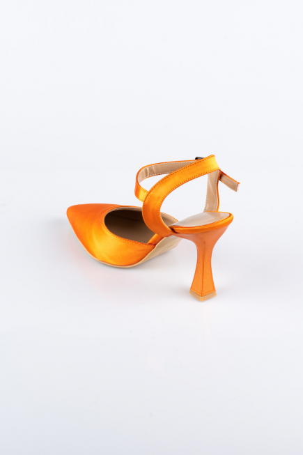 Chaussure de soirée Satin Orange AB1086