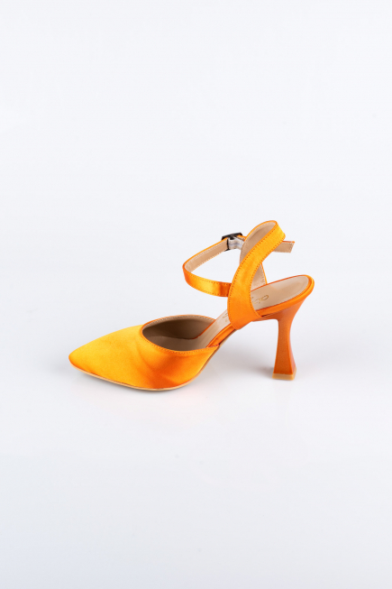 Chaussure de soirée Satin Orange AB1086