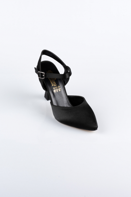 Chaussure de soirée Satin Noir AB1086