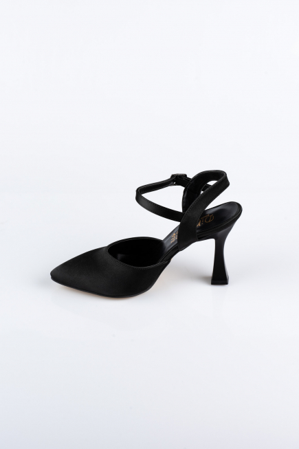Chaussure de soirée Satin Noir AB1086