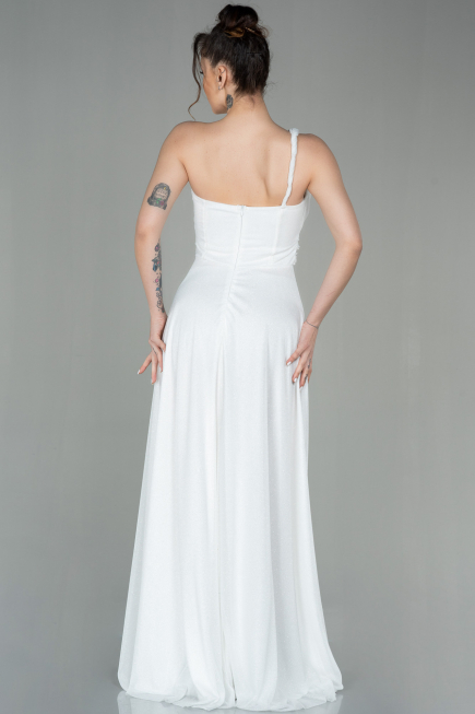 Robe de Soirée Longue Blanc ABU2834
